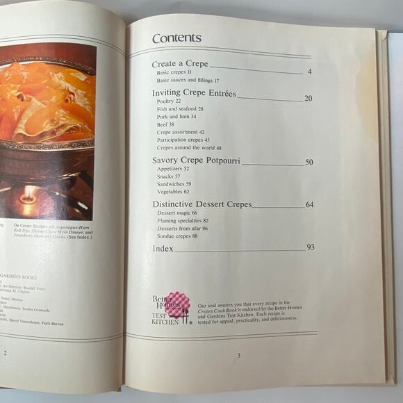 Better Homes and Gardens Crepes 1976 Hardcover First Edition First Print - Picture 5 of 8